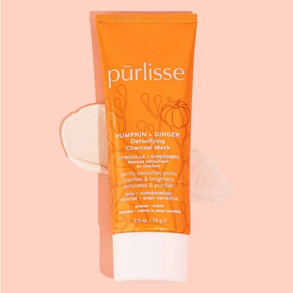 Detoxifying Charcoal Mask with Pumpkin & Ginger by Purlisse - Picture 2 of 7